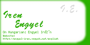 iren engyel business card